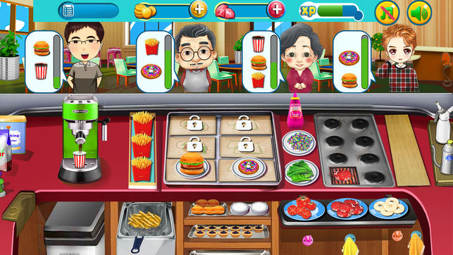 美食汉堡 - 模拟餐厅 经营类游戏