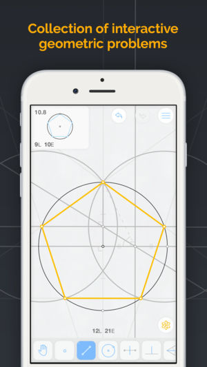 Euclidea: Geometric Construction Puzzles