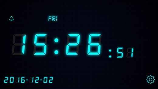 桌面时钟专业版 - 全屏显示,极简的电子数字时钟