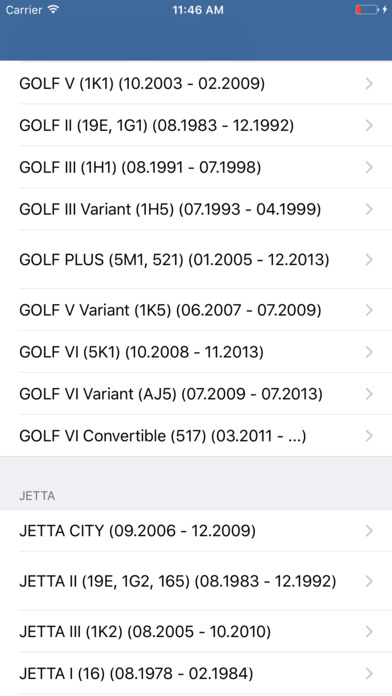 Volkswagen Parts - ETK, OEM, Articles spare parts