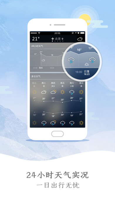 天气预报 -15天精准预报彩云天气通