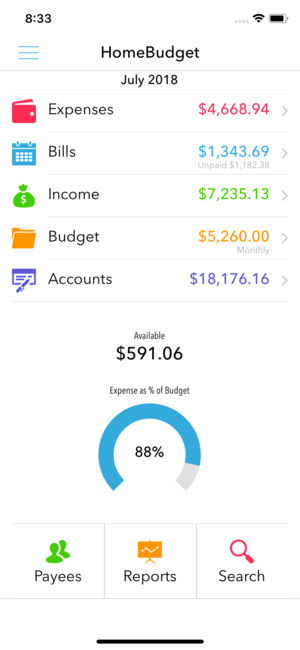 HomeBudget with Sync