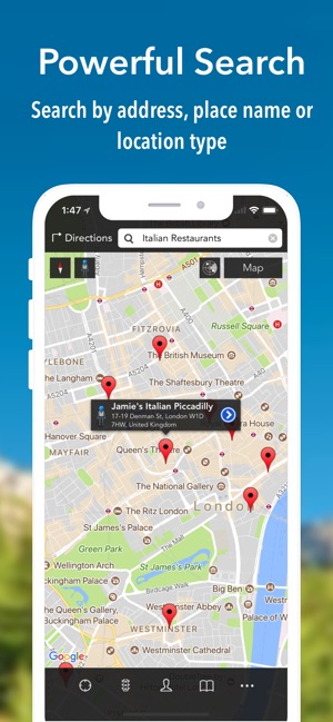 iMaps+ 适用于 Google 地图：查询路线、街景、公共交通