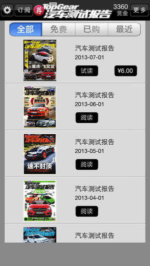 《TopGear汽车测试报告》杂志