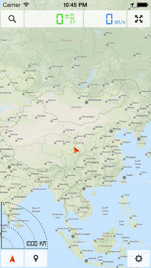 中国，东南亚 - 离线地图和GPS导航仪